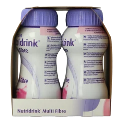 Nutridrink Multi fibre aardbei 200ml