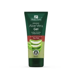 Optima Aloe pura aloe vera gel organic tea tree