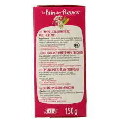 Pain Des Fleurs Krokante crackers meergranen glutenvrij bio