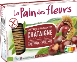 Pain Des Fleurs Krokante crackers kastanje glutenvrij bio