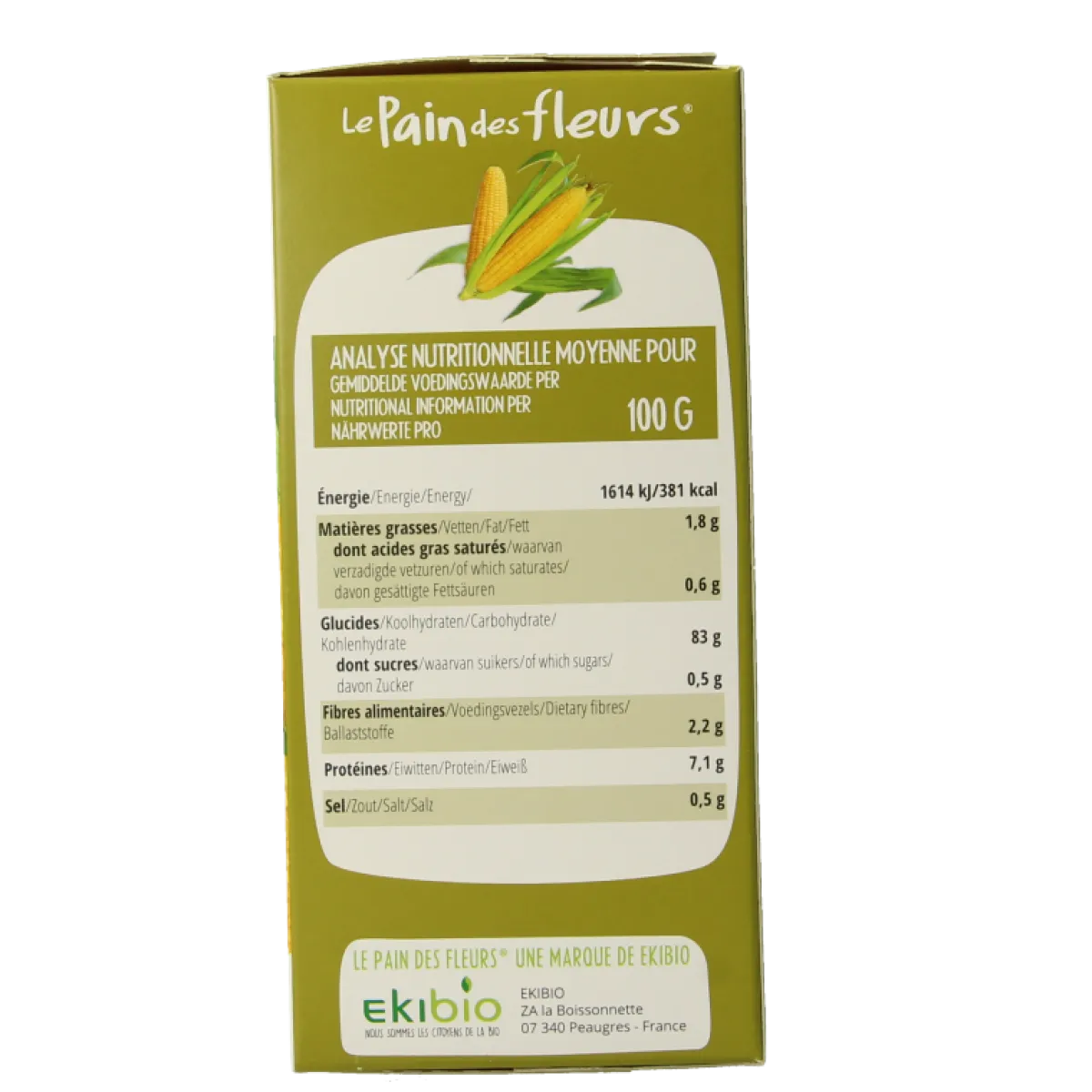 Outlet Pain Des Fleurs Krokante crackers mais glutenvrij bio