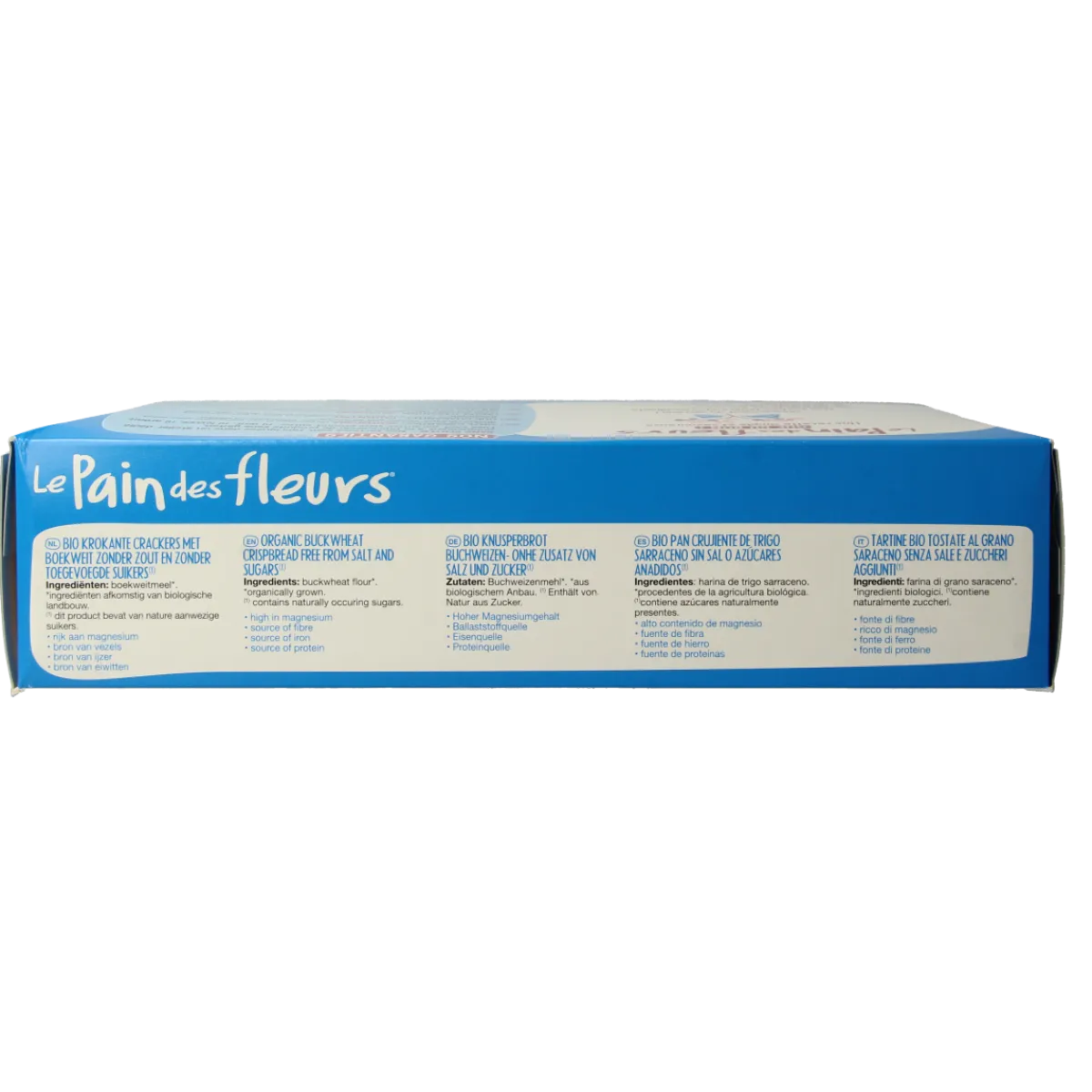 Outlet Pain Des Fleurs Krokante crackers boekweit zoutloos glutenvrij bio