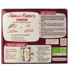 Pain Des Fleurs Krokante crackers zwarte rijst glutenvrij bio