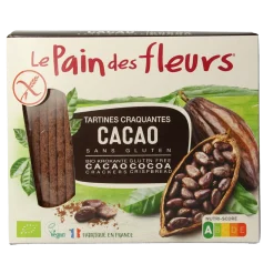 New Pain Des Fleurs Krokante crackers cacao glutenvrij bio