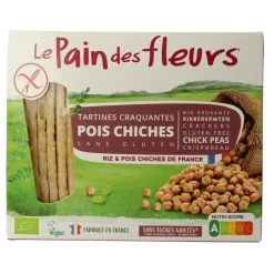 Pain Des Fleurs Krokante crackers kikkererwten glutenvrij bio