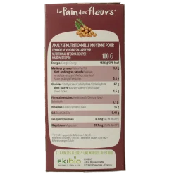 Pain Des Fleurs Krokante crackers kikkererwten glutenvrij bio