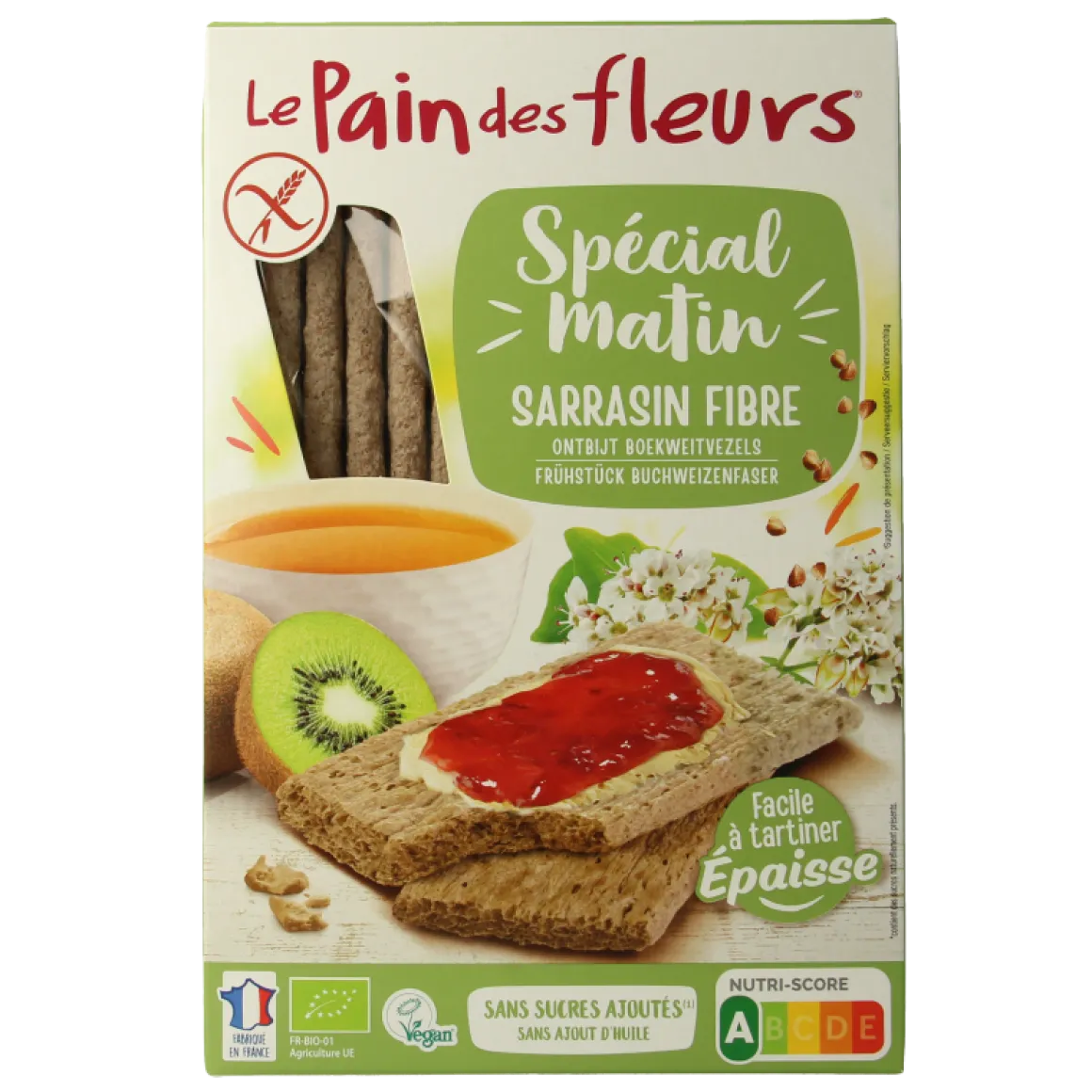 Pain Des Fleurs Special matin boekweit ontbijtcrackers bio