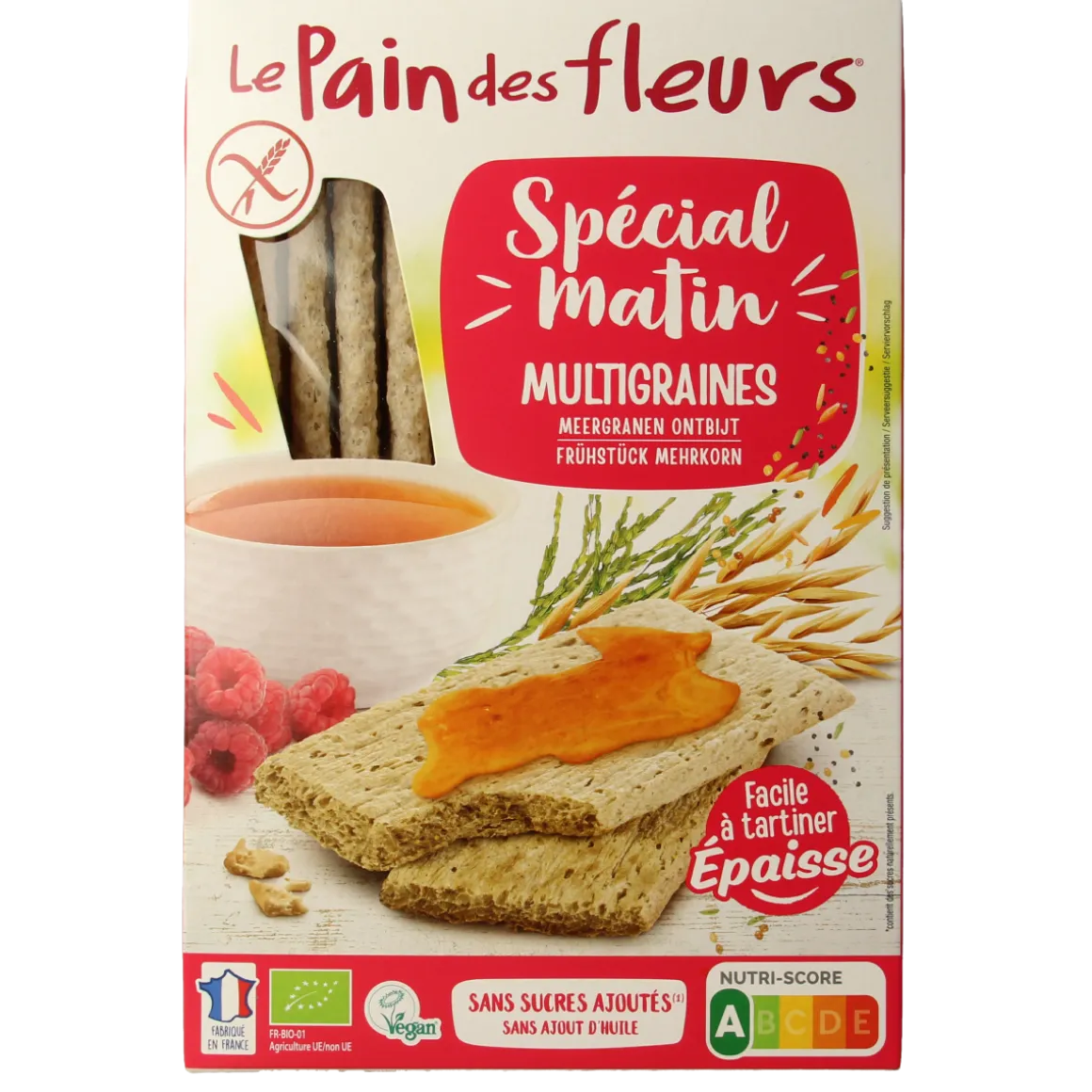 Pain Des Fleurs Special matin meergranen ontbijtcrackers bio