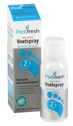 Pedifresh Fase 2 tegen lange termijn zweetvoeten spray
