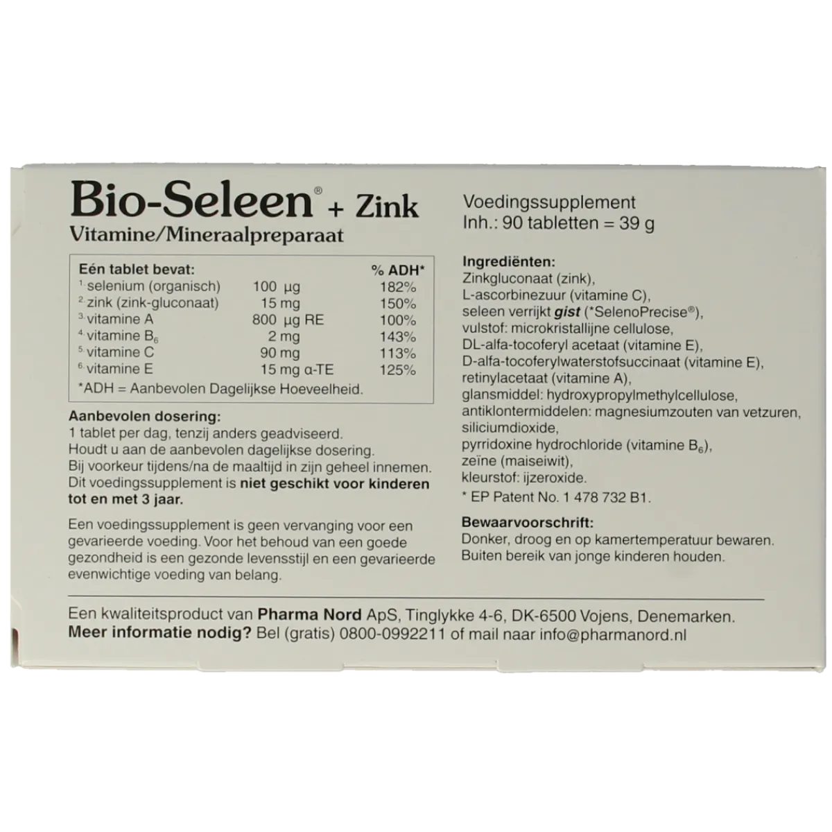 Discount Pharma Nord Bio seleen & zink