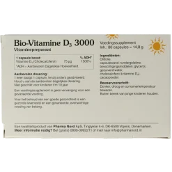 Pharma Nord Bio vitamine D3 75mcg 3000IE
