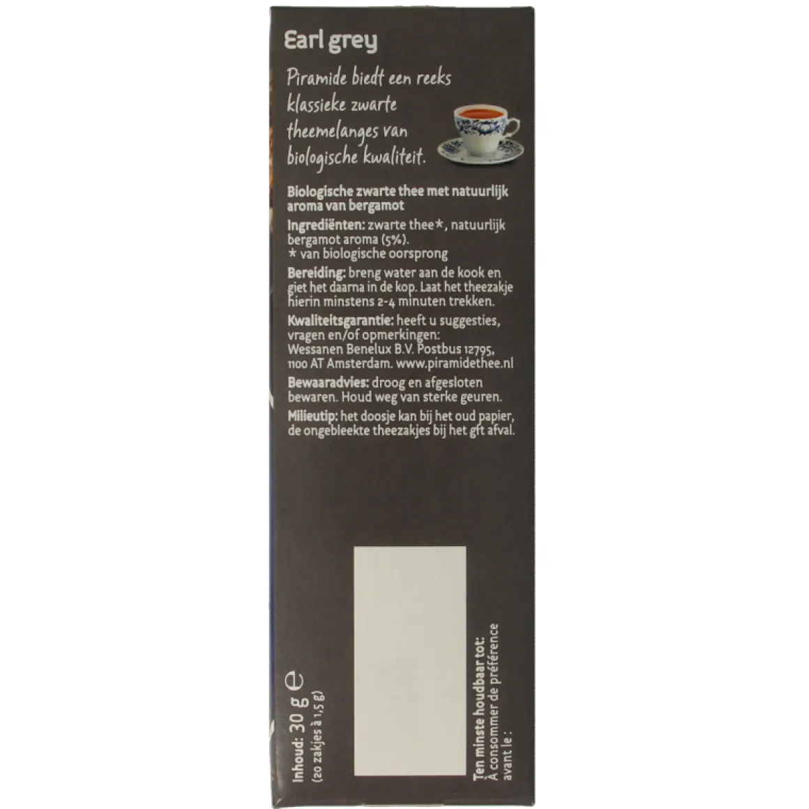 Piramide Earl grey thee eko bio
