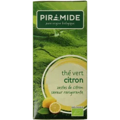 Piramide Groene thee met citroen bio