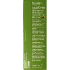 Piramide Groene thee met citroen bio