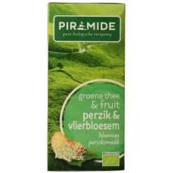 Hot Piramide Groene thee perzik vlierbloesem bio