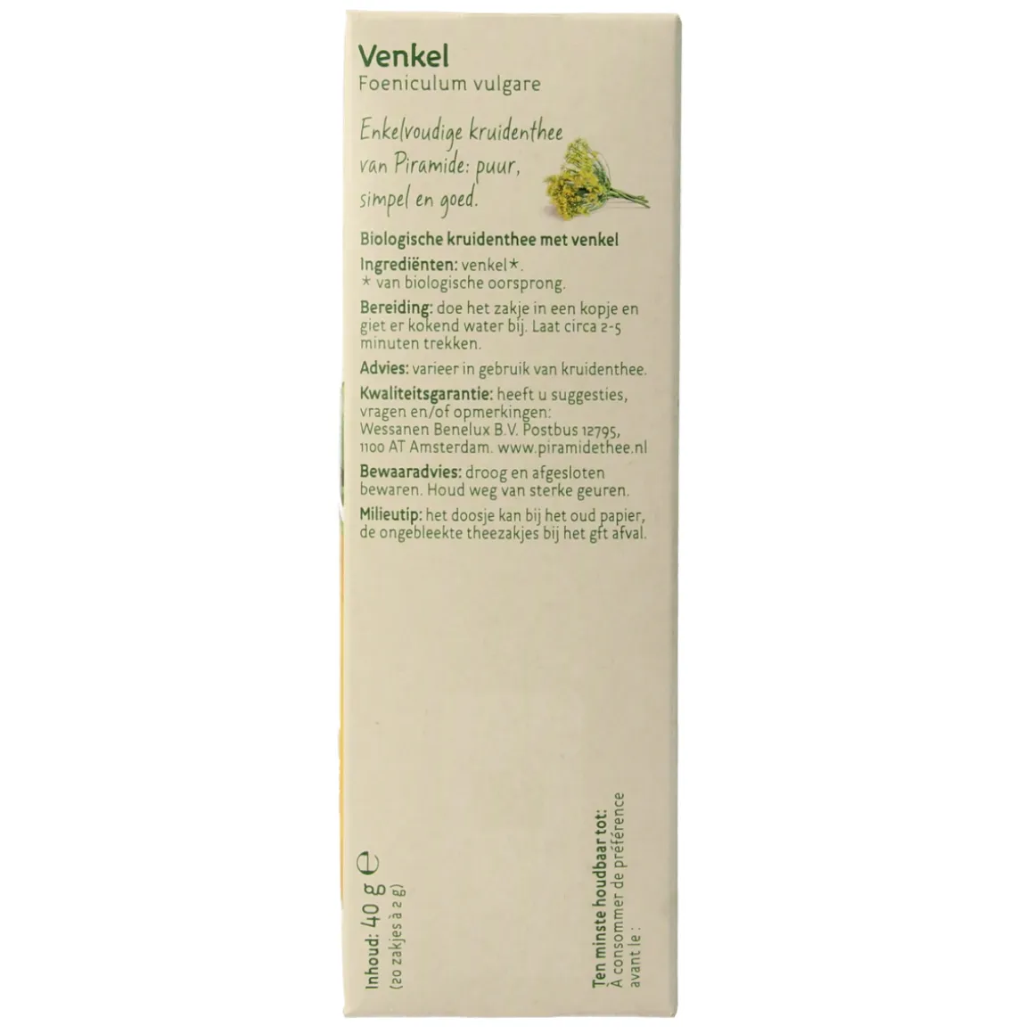 Piramide Venkel thee eko bio