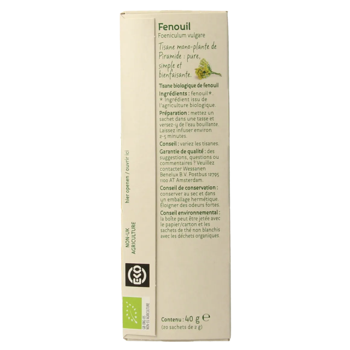 Piramide Venkel thee eko bio