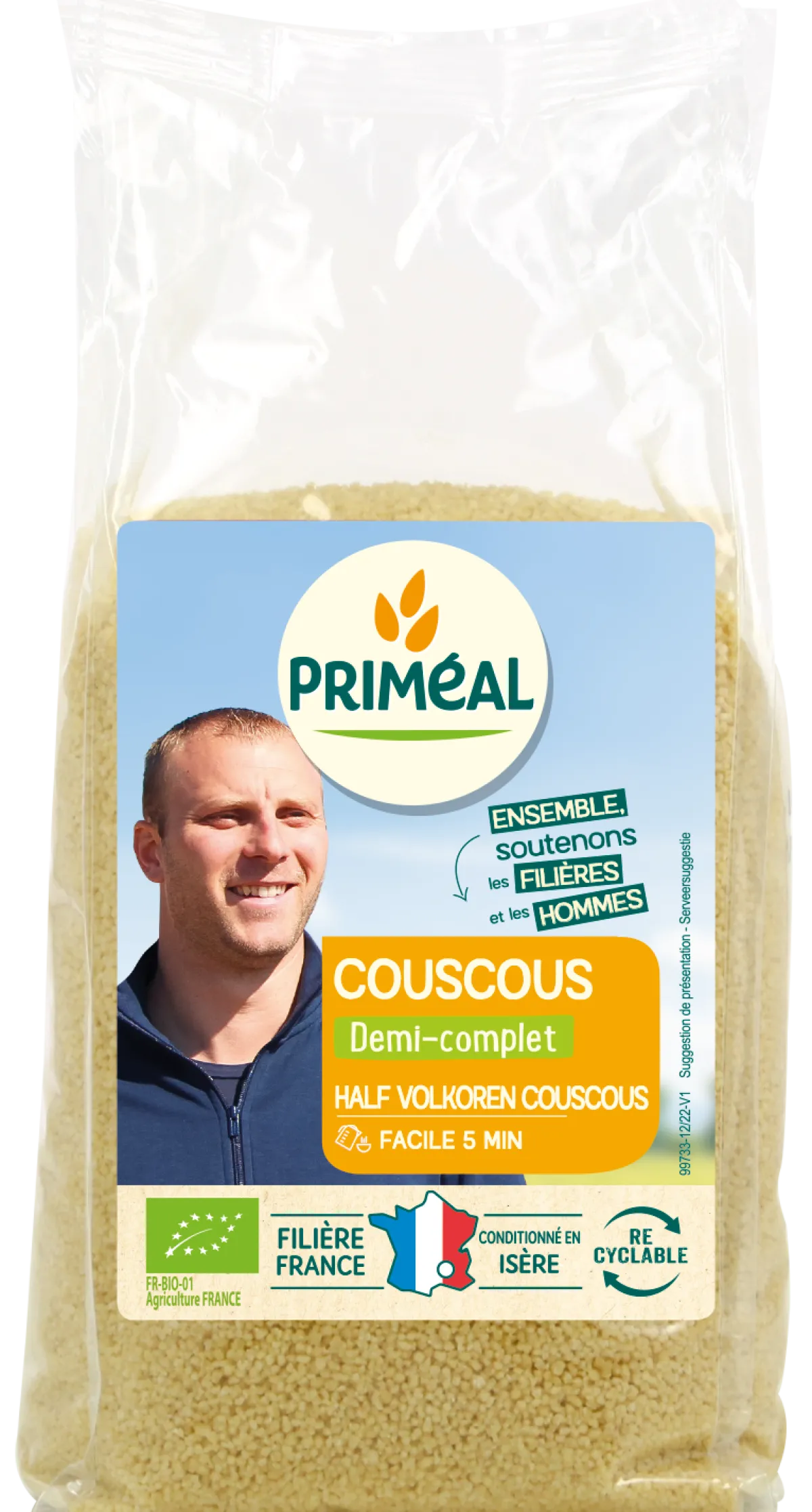Outlet Primeal Couscous half volkoren bio