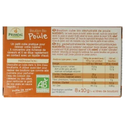 Primeal Kippenbouillon blokjes 10 gram bio