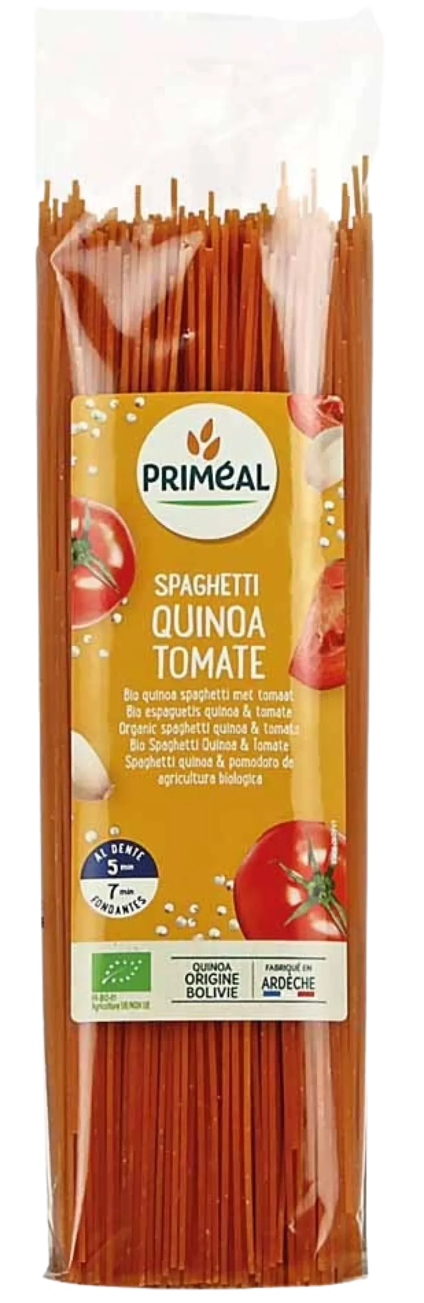 Primeal Organic spaghetti tarwe quinoa tomaat bio