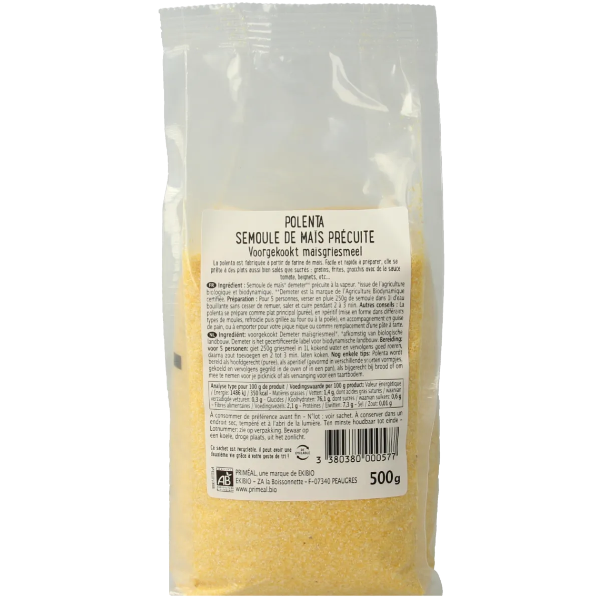 Clearance Primeal Polenta voorgekookte maisgriesmeel bio