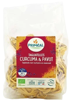 Clearance Primeal Tagliatelle kurkuma papaver bio