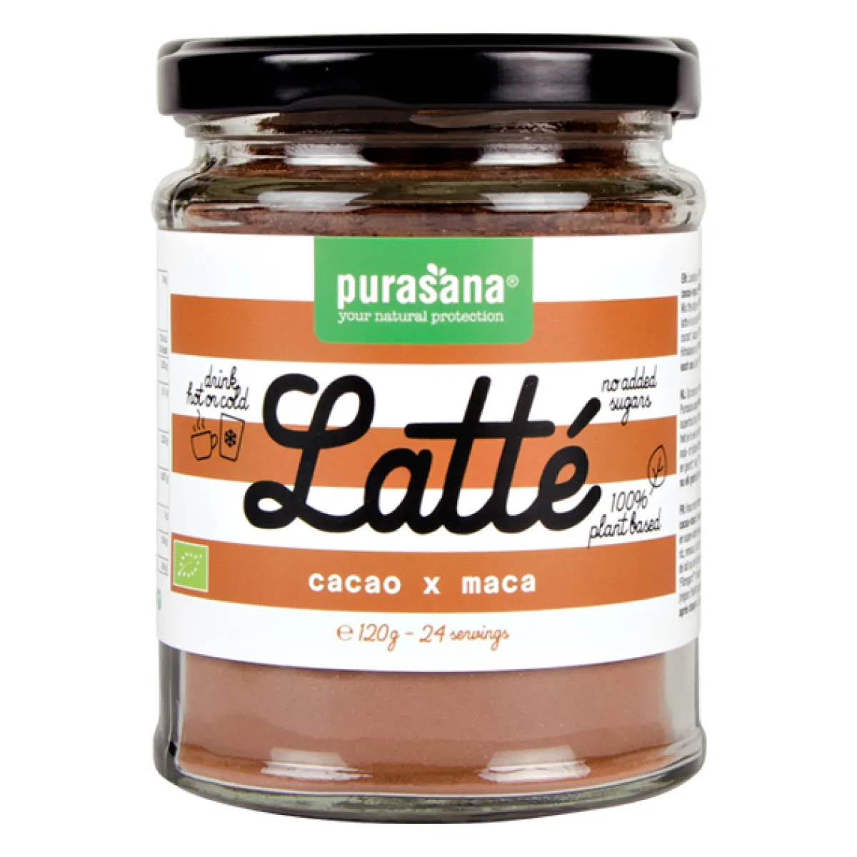 Purasana Latte cacao maca vegan bio
