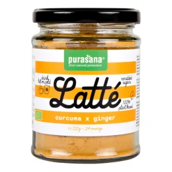 Purasana Latte curcuma gember vegan bio
