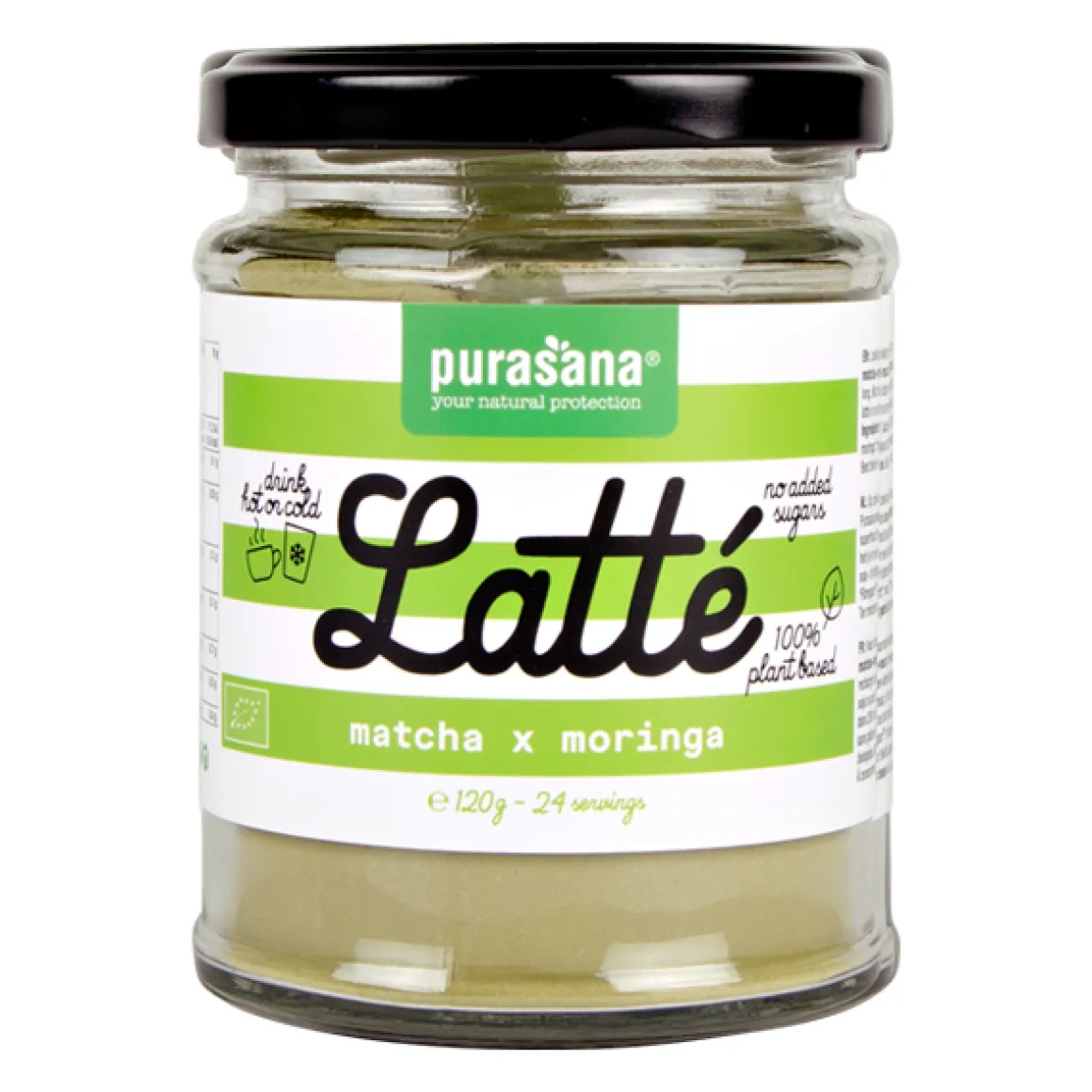 Purasana Latte matcha moringa vegan bio