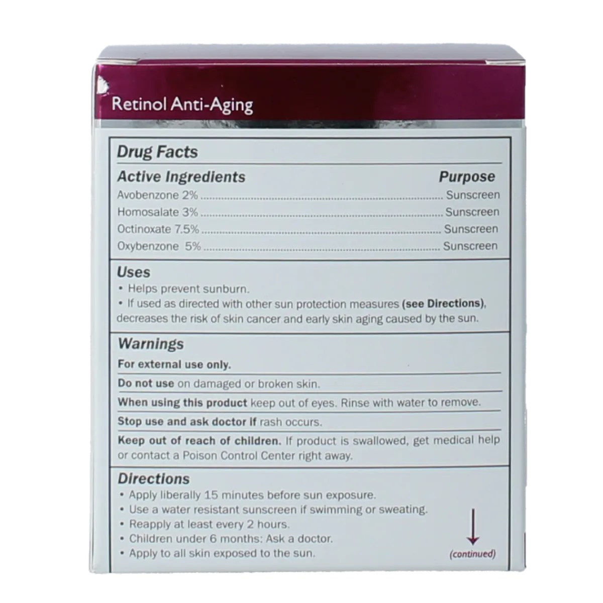 Sale Retinol Day cream SPF20