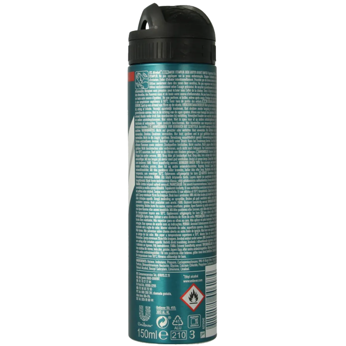 Rexona Deodorant spray invisible black & white