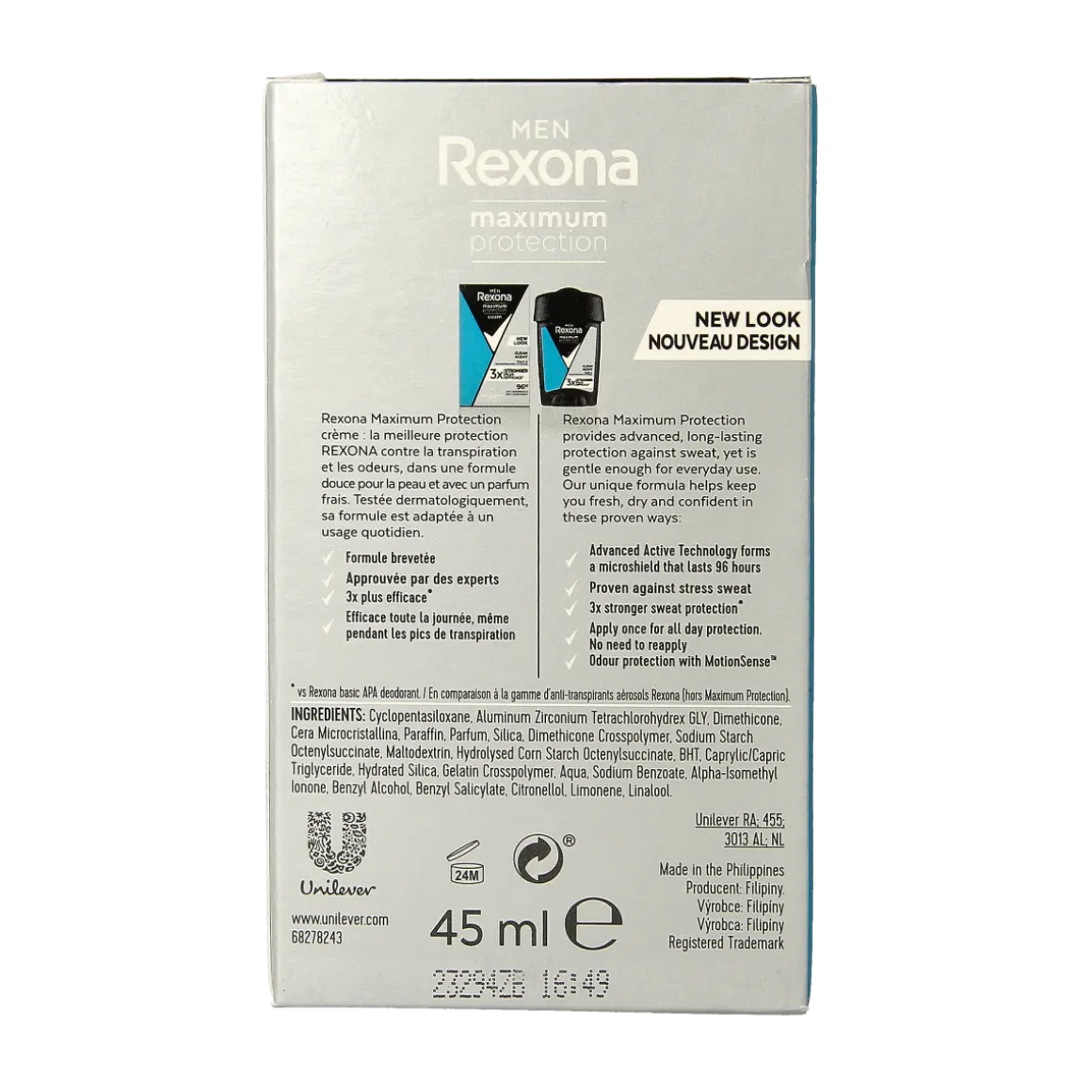 Rexona Deodorant stick men max protect clean scent