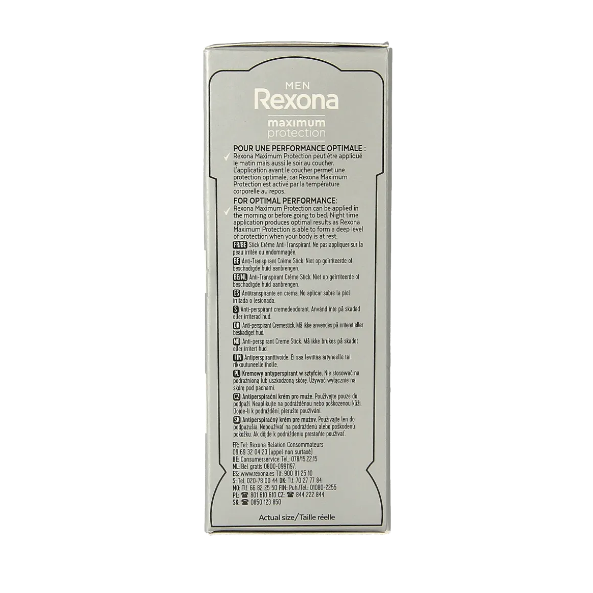 Rexona Deodorant stick men max protect clean scent