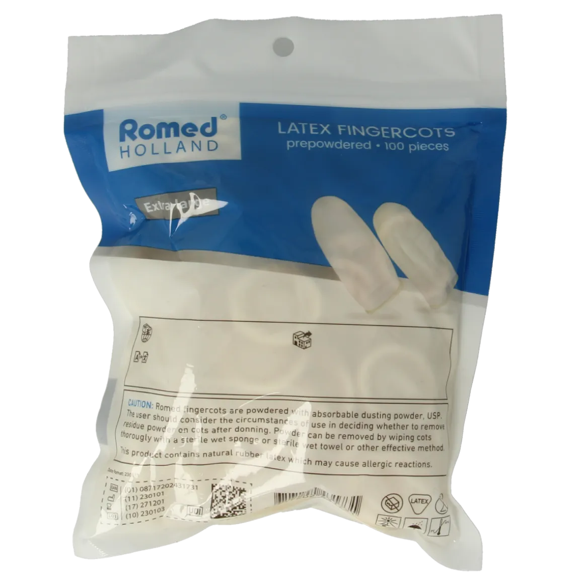Romed Vingercondooms latex XL
