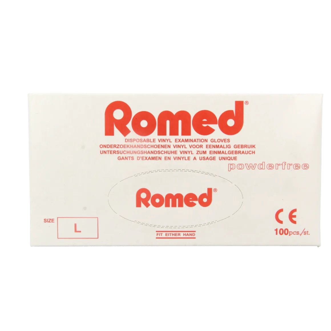 Discount Romed Vinyl handschoen niet steriel gepoederd M