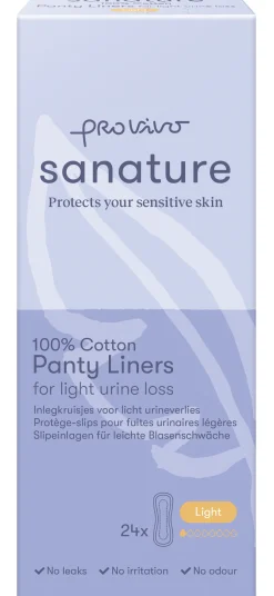 New Sanature Pro vivo incontinentie inlegkruisjes light