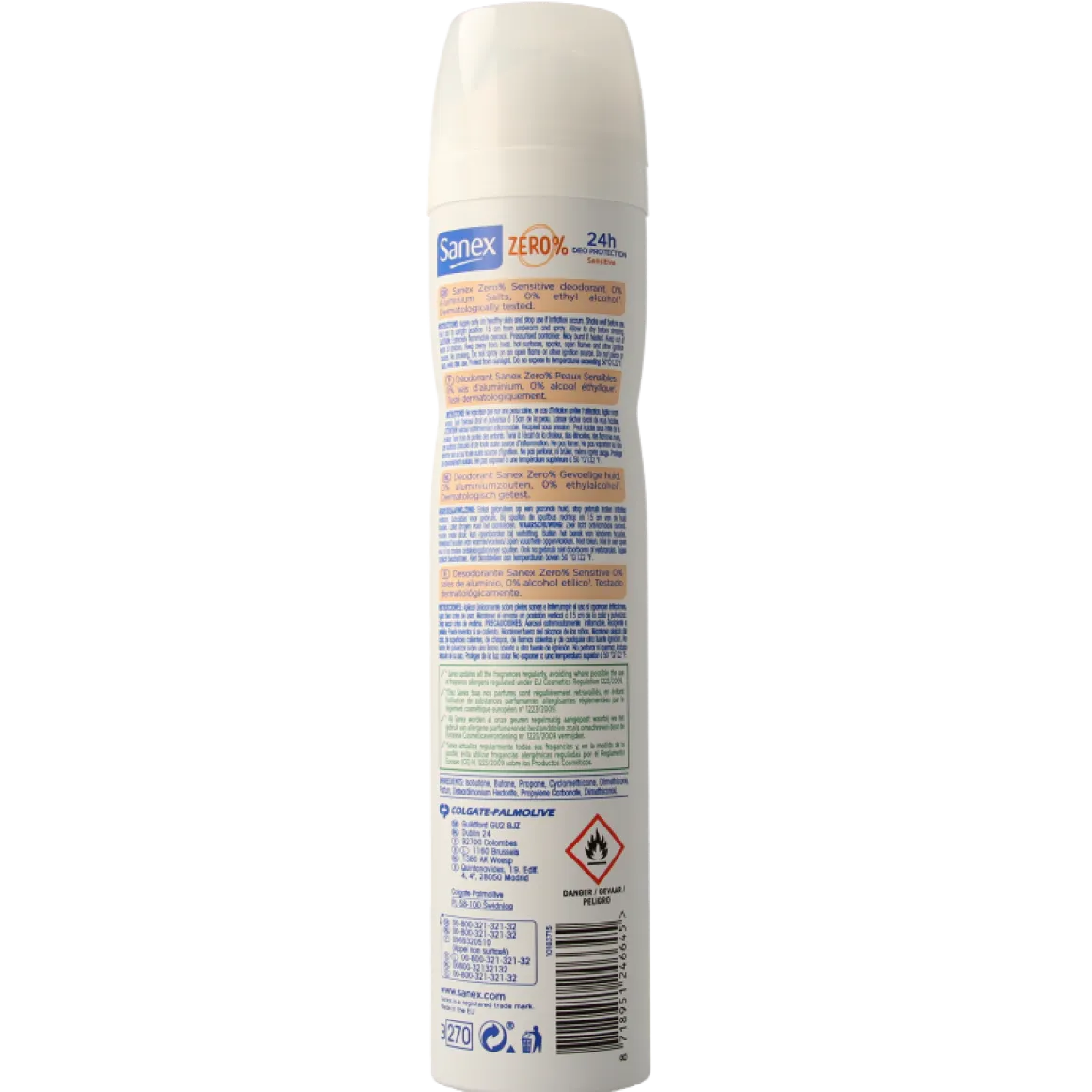 Sanex Deodorant spray zero % sensitive