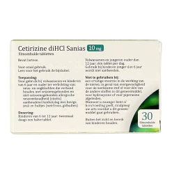 Sanias Cetirizine diHCl 10 mg