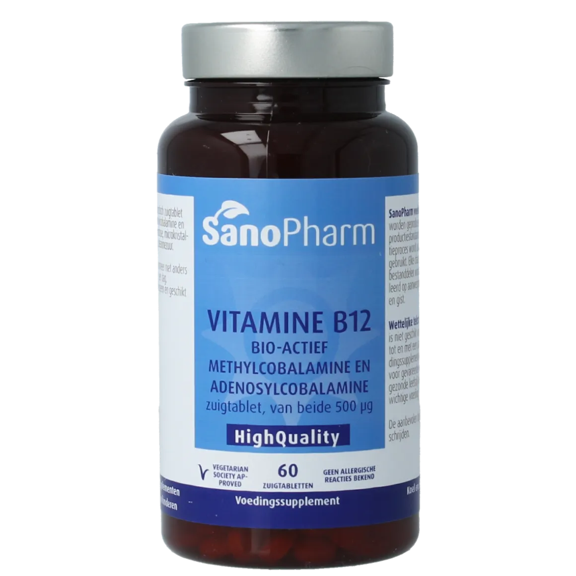 SanoPharm Vitamine B12 methyl adenosylcobalamine 500mcg