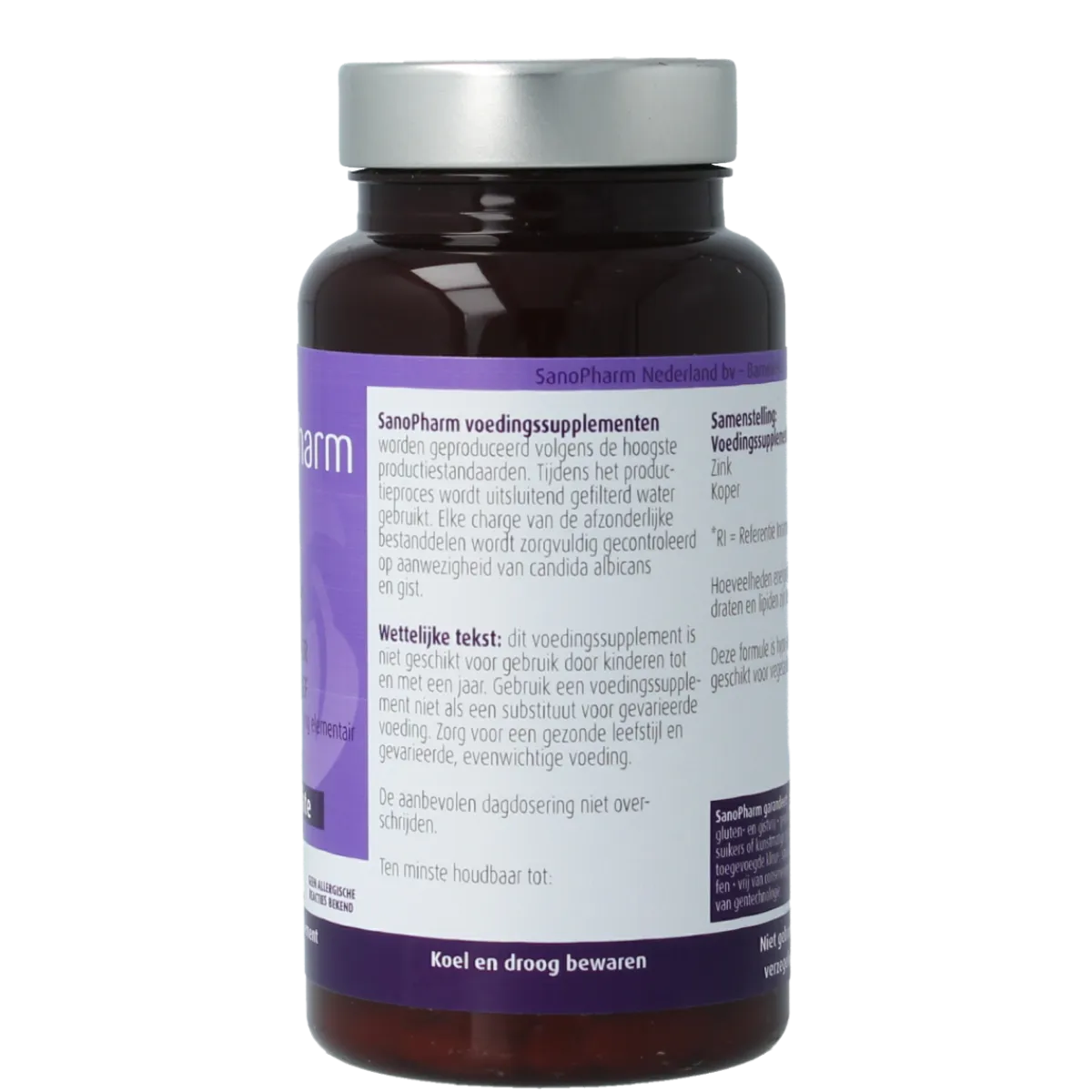 Best SanoPharm Zink 15mg & koper 1mg