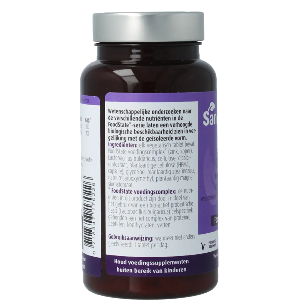 Best SanoPharm Zink 15mg & koper 1mg