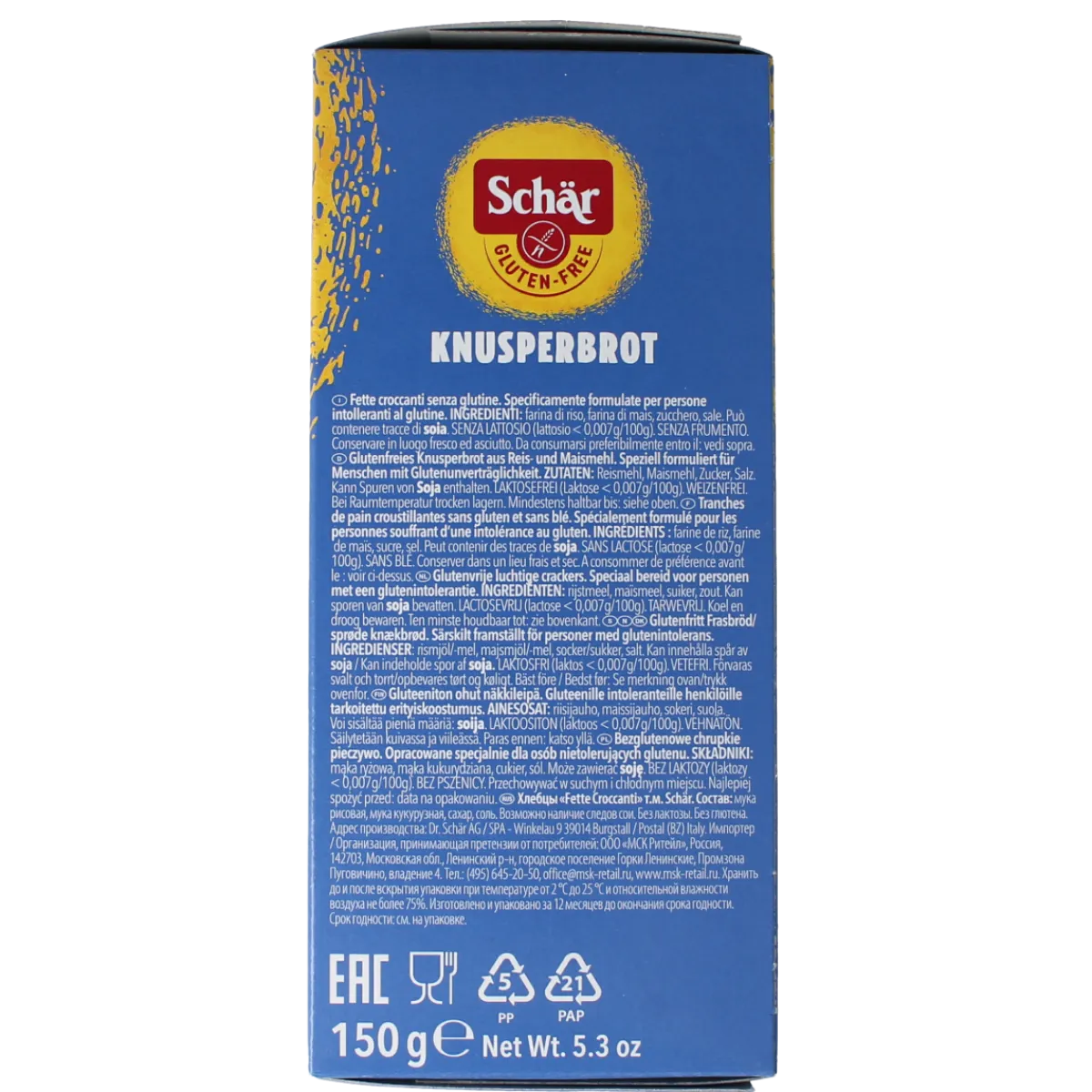 Schar Crispbread glutenvrij