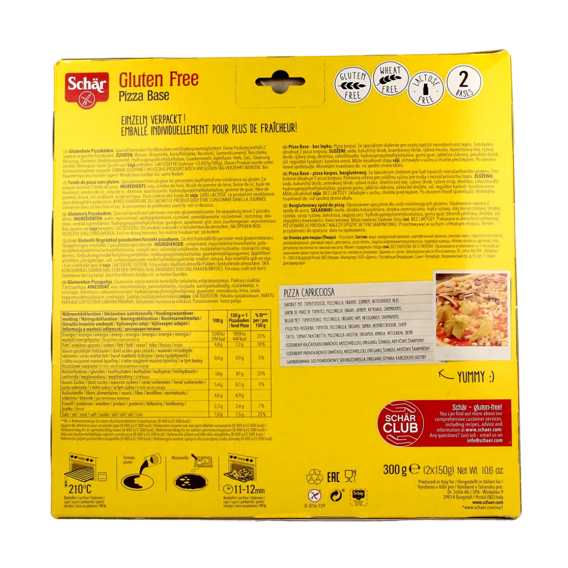 Schar Pizzabodems glutenvrij