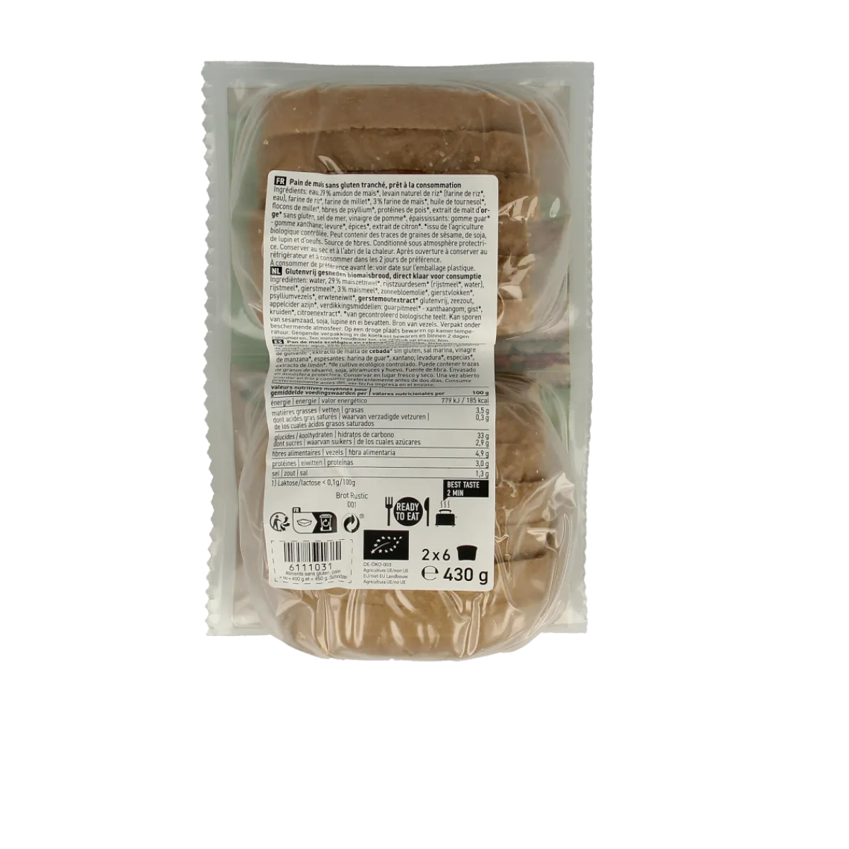 Hot Schnitzer Bread'n toast dark glutenvrij bio
