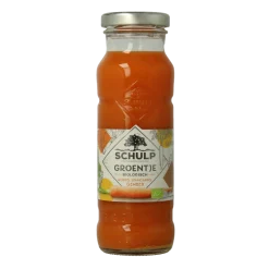 Discount Schulp Groentje wortel, sinaasappel & gembersap bio