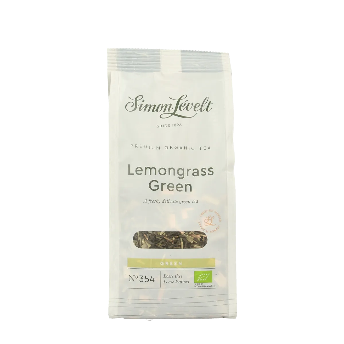 Hot Simon Levelt Lemongrass green tea bio