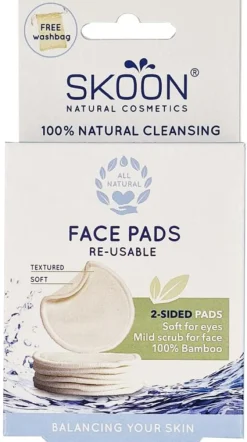 Skoon Face pads re-usable 2 sided