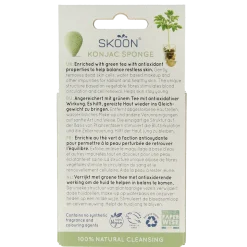 Skoon Konjac spons green tea bio