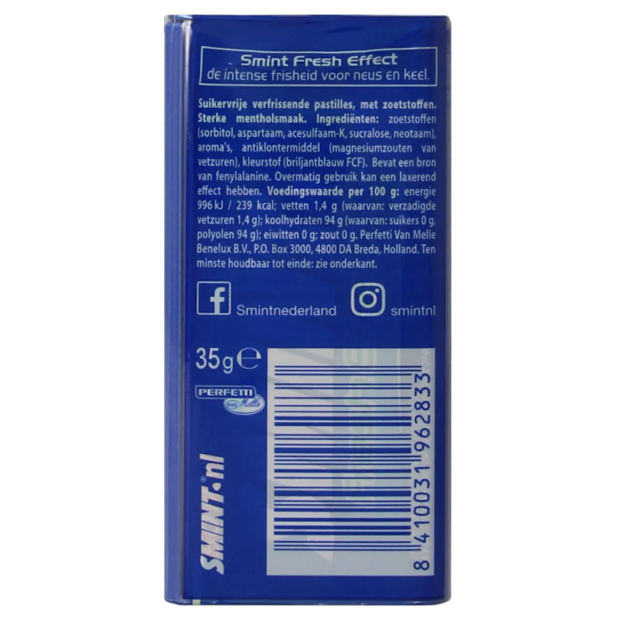 Smint Fresh effect strong menthol