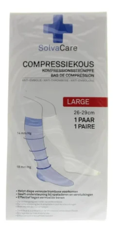 Best Solvacare Compressiekous wit L 26 - 29 cm